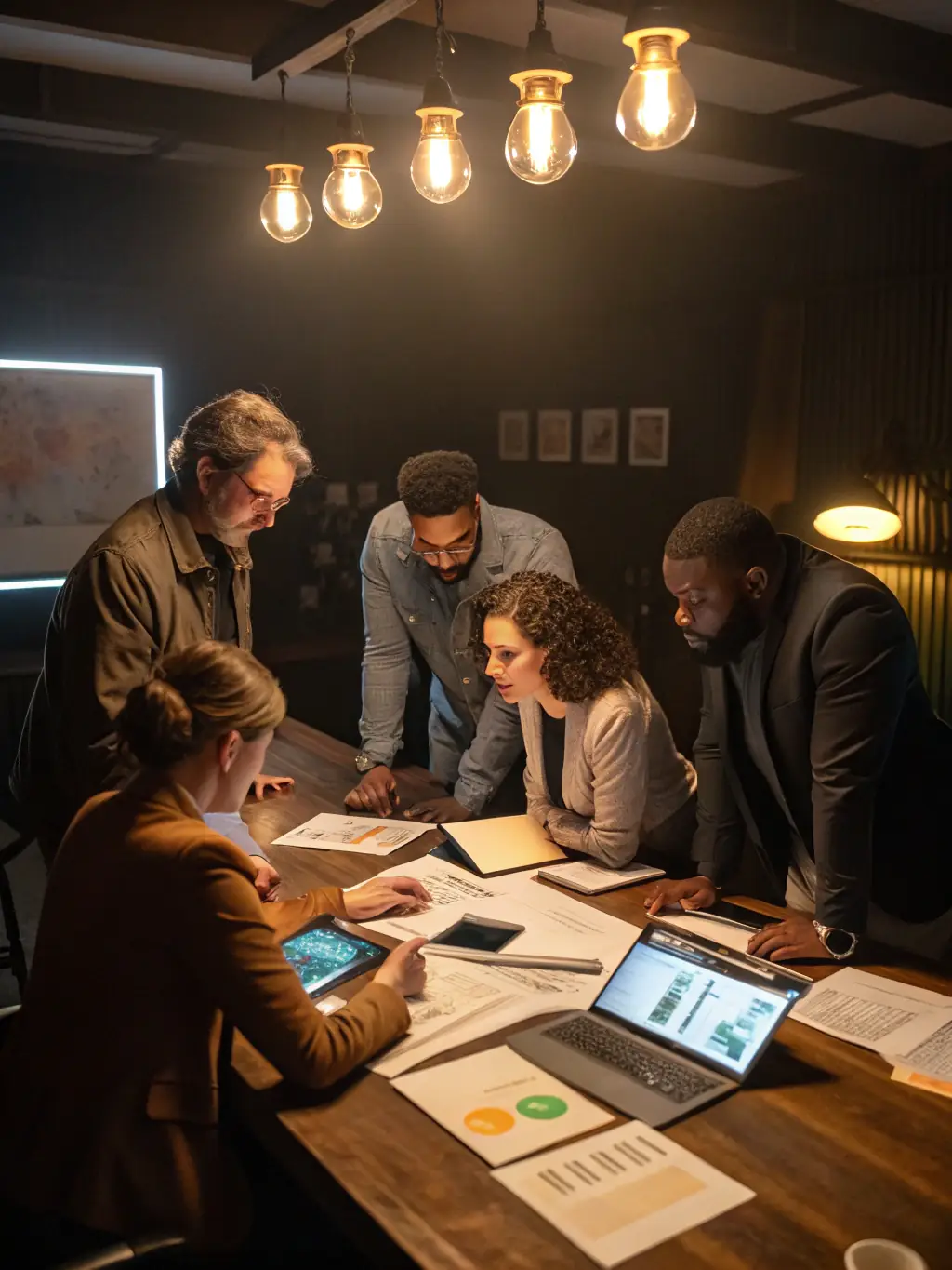 A diverse team of healthcare professionals collaborating in a modern, well-lit office, showcasing their expertise and dedication to patient care at Business 252.